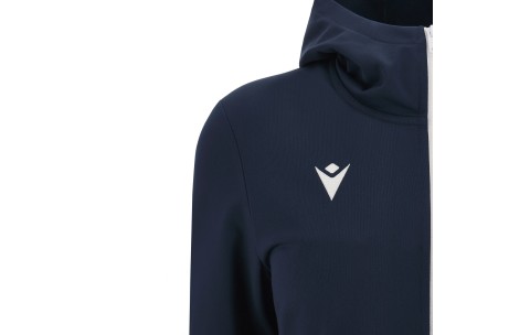 BRC - BASTET FULL ZIP TOP HOODY WOMAN NAV/WHT