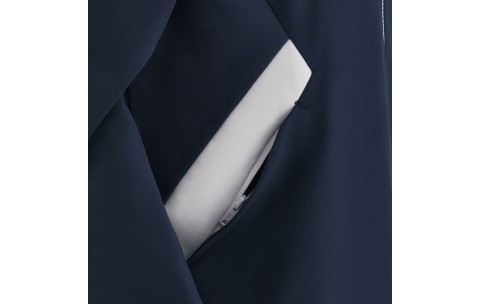 BRC - BASTET FULL ZIP TOP HOODY WOMAN NAV/WHT