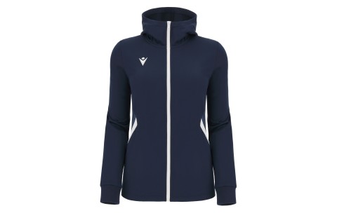 BRC - BASTET FULL ZIP TOP HOODY WOMAN NAV/WHT